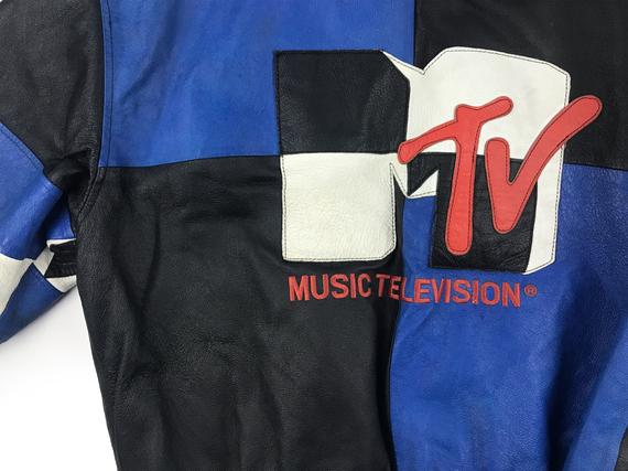 570x427 Vintage Mtv Music Television Leather Jacket Yo Mtv Raps Hip