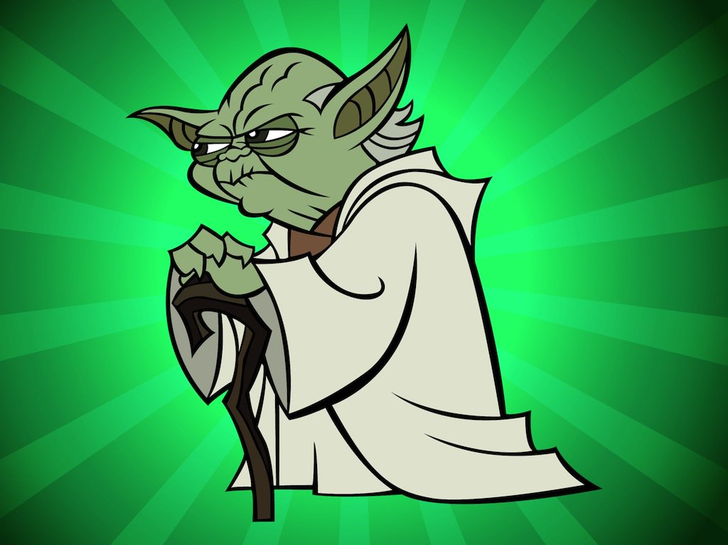 Yoda Cartoon Vector Art Graphics 1024x767 Yoda Cartoon Vector Art Graphics