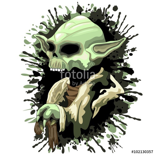 500x500 Skull Yoda Jedi Master Stock Image And Royalty Free Vector