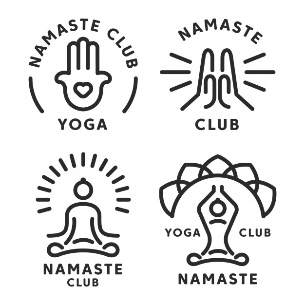 626x626 Namaste And Yoga Icon Set Vector Premium Download