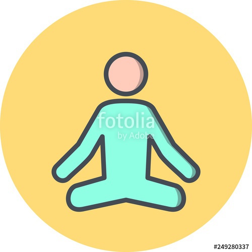 500x500 Vector Yoga Icon Stock Image And Royalty Free Vector