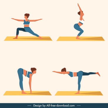 368x368 Vector Yoga Icon Free Vector Download