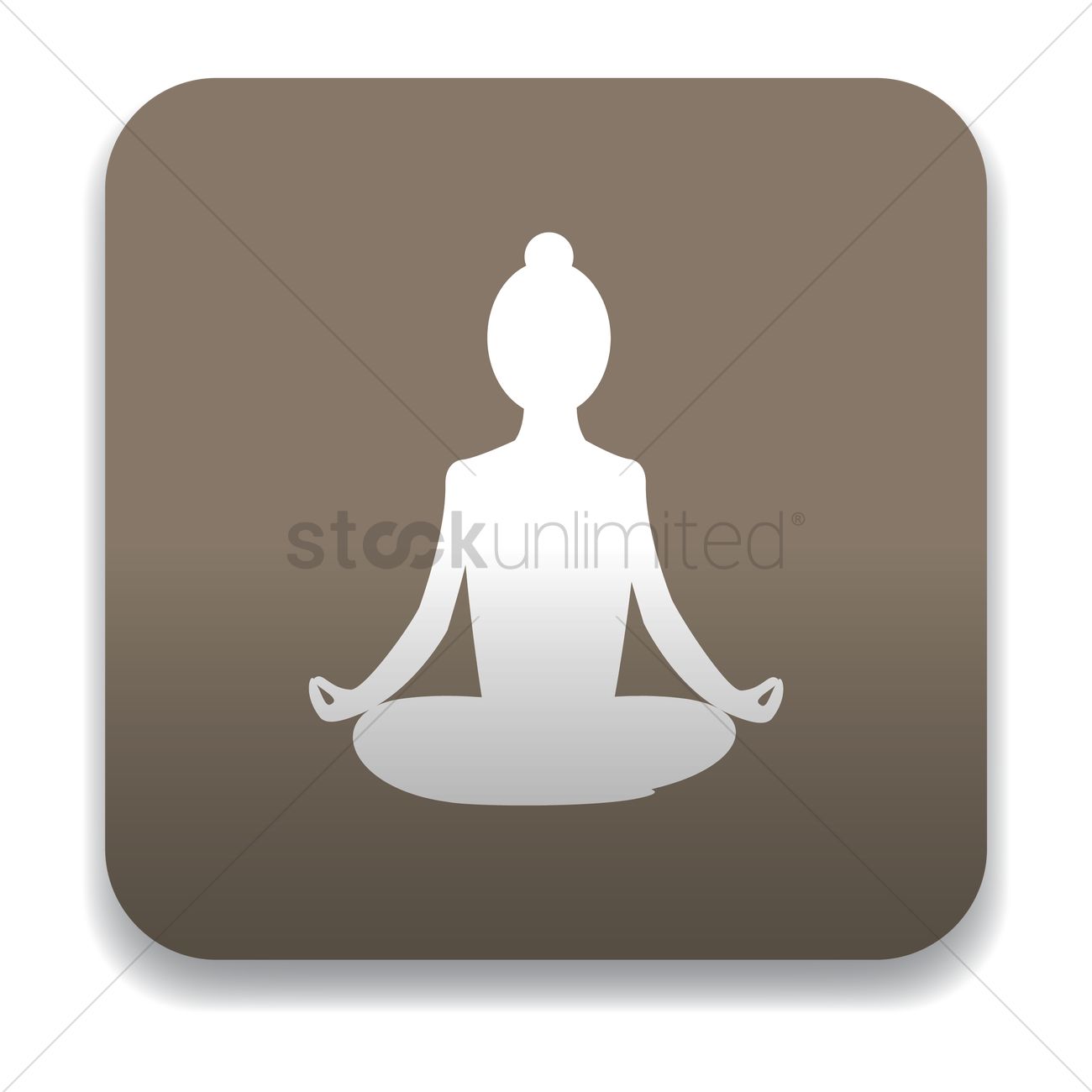 1300x1300 Woman Doing Yoga Icon Vector Image