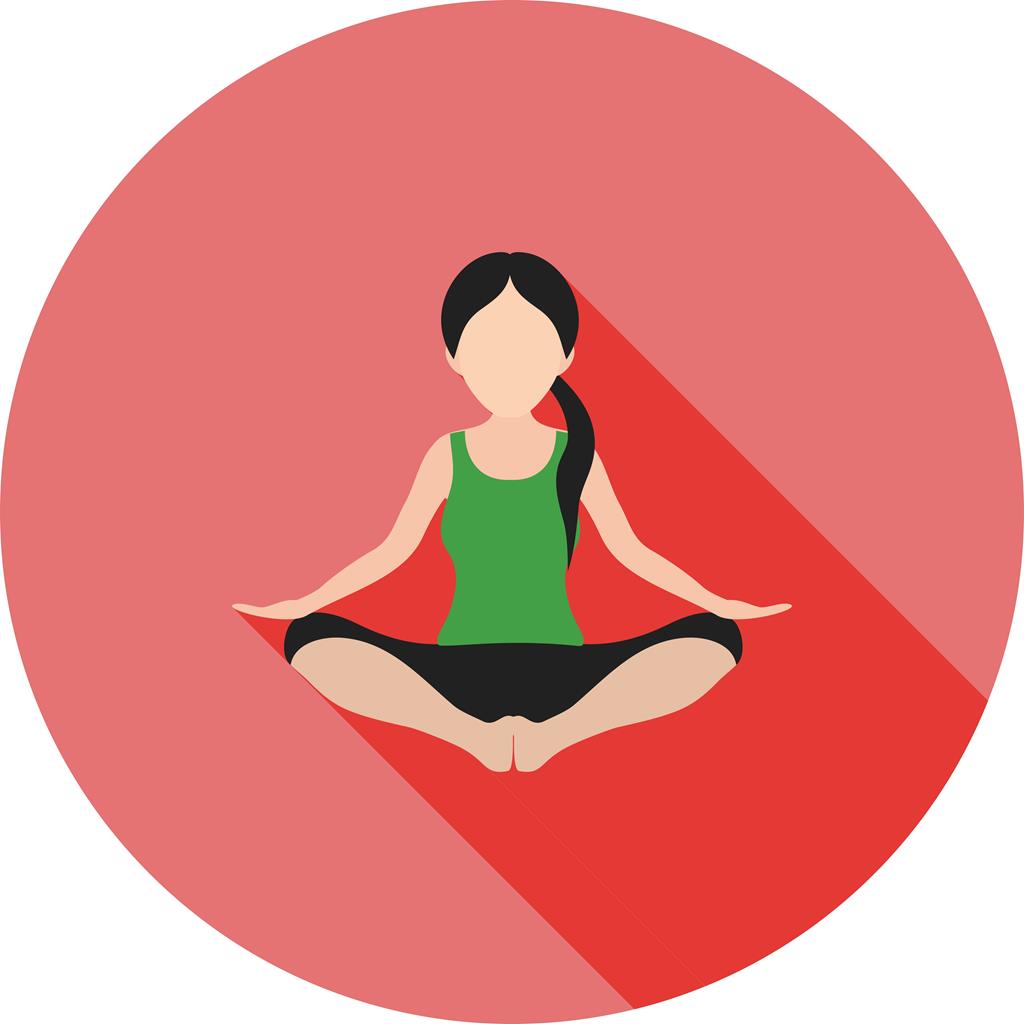 1024x1024 Yoga Flat Shadowed Icon
