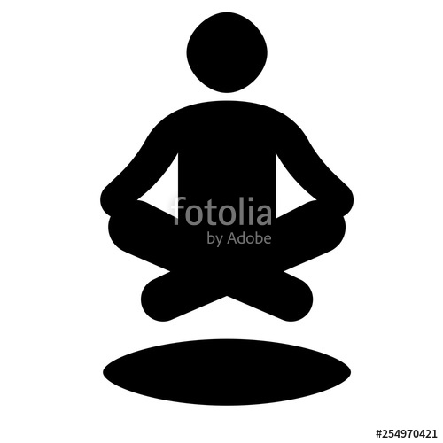 500x500 Yoga Icon Meditation Sign Stock Image And Royalty Free Vector