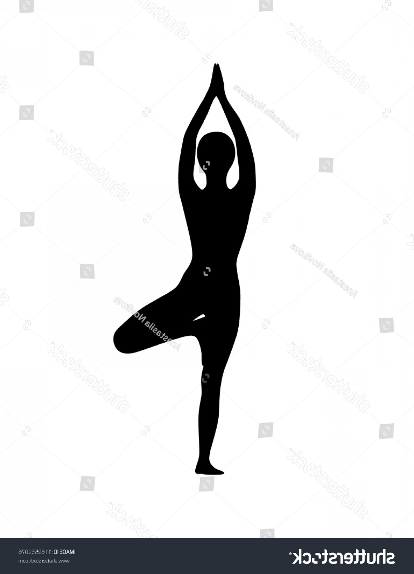 1386x1920 Tree Pose Yoga Silhouette Vector Clip Soidergi