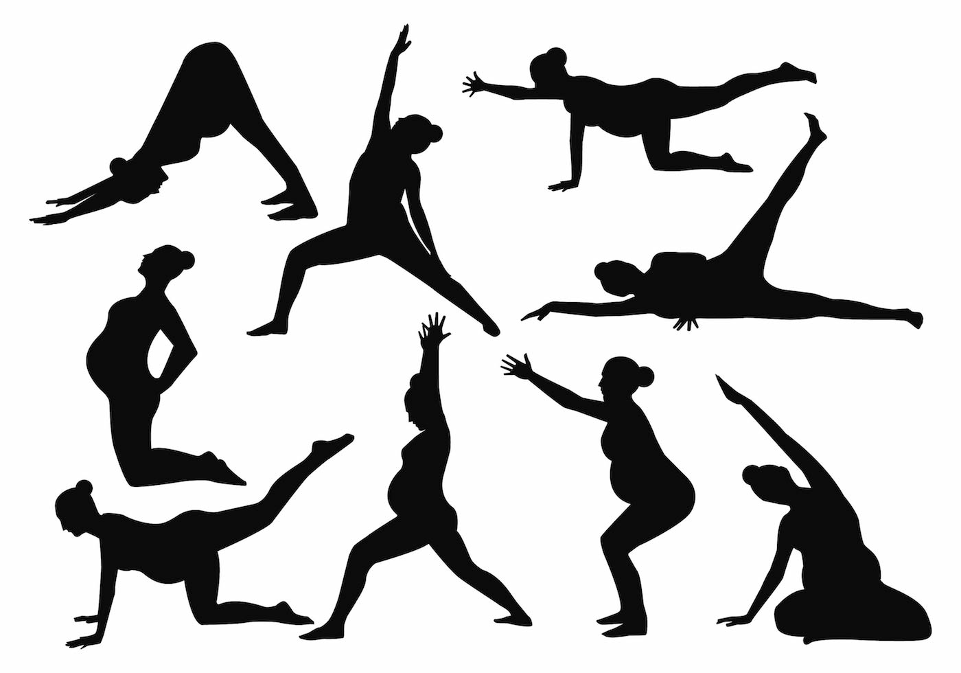 1400x980 Yoga Free Vector Art