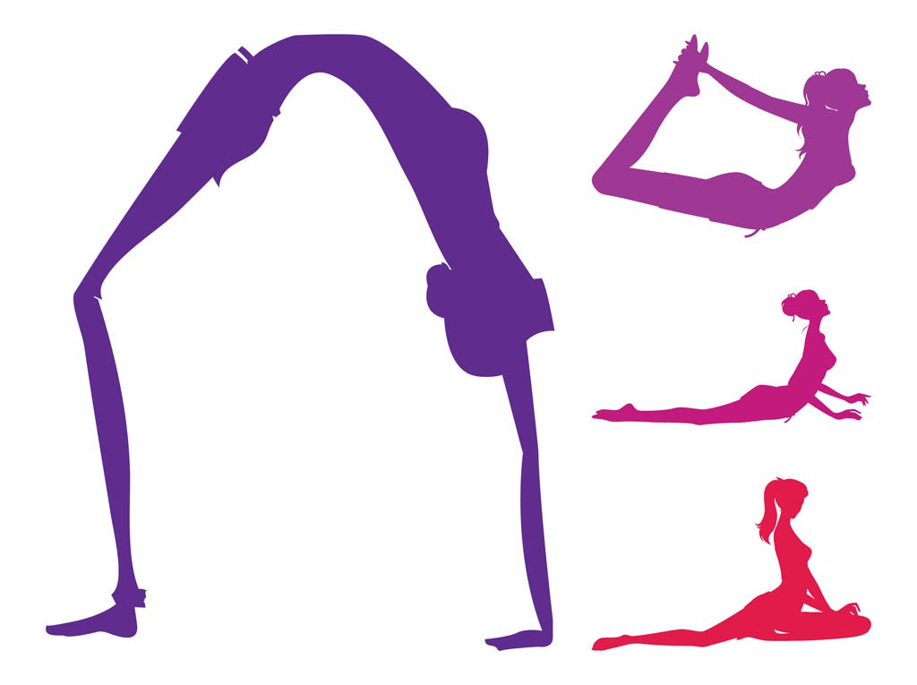 1024x765 Yoga Poses Set Vector Art Graphics