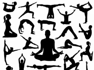 310x233 Yoga Silhouette Vector Free Vectors Ui Download