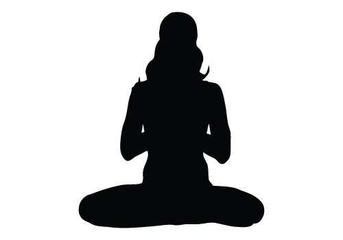 500x350 Silhouette As A Yoga Silhouette Vector For Free Download This