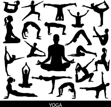 381x368 Free Yoga Silhouette Vector Free Vector Download