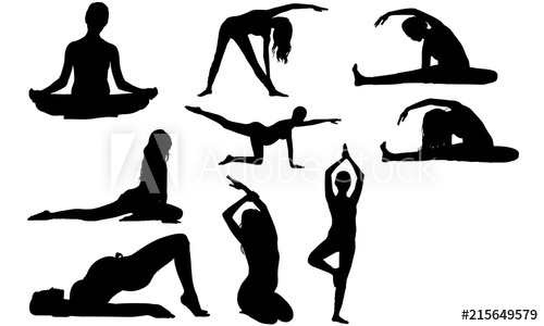 500x300 Pregnant Woman Yoga Silhouette Yoga