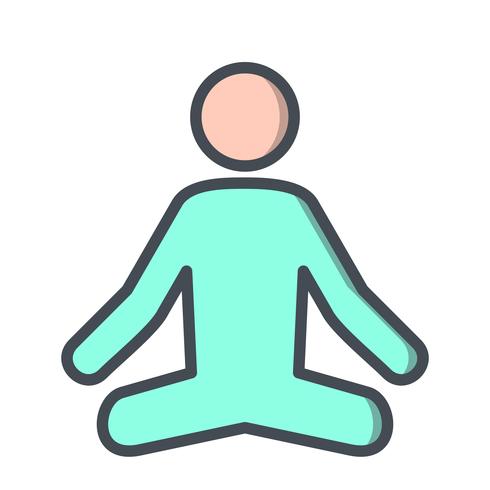 490x490 Vector Yoga Icon
