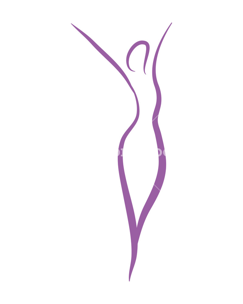 800x1000 Woman Silhouette Yoga Abstract Leaves Symbol Vector Illustration