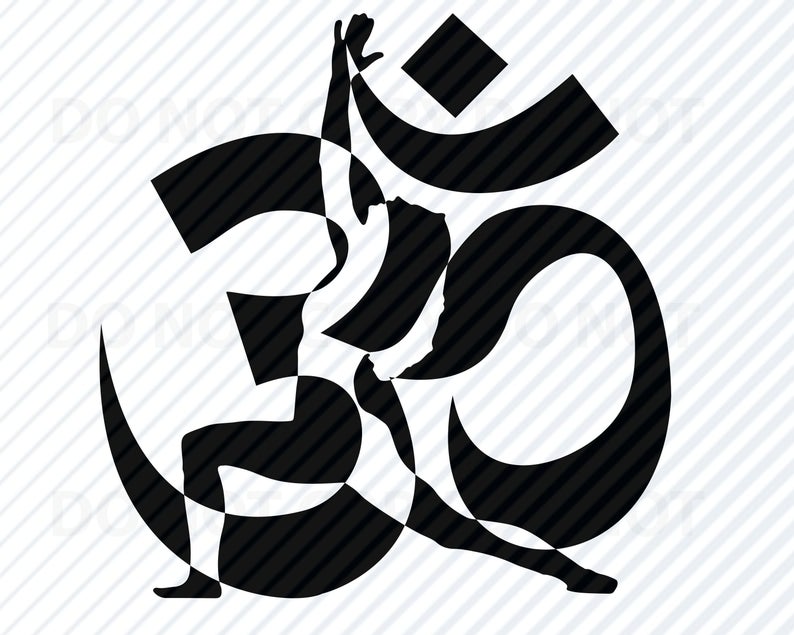 794x635 Yoga Symbol Silhouette Woman Yoga Vector Images Clipart Etsy