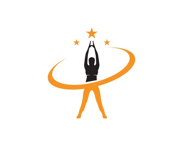 613x490 Athletic Yoga Body Logo Symbols Vector Icons