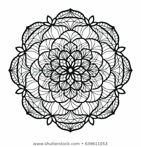 450x470 Black Mandala Tattoo Vector Design Yoga Symbol Element Ethnic