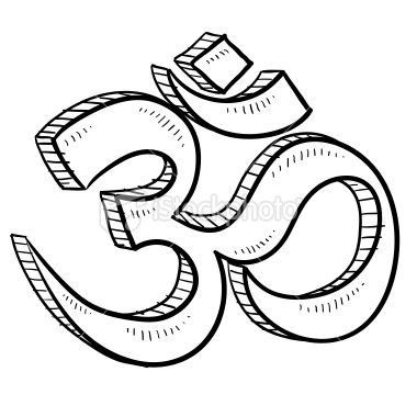 380x380 Doodle Style Hindu Om Or Yoga Symbol Sketch In Vector Format