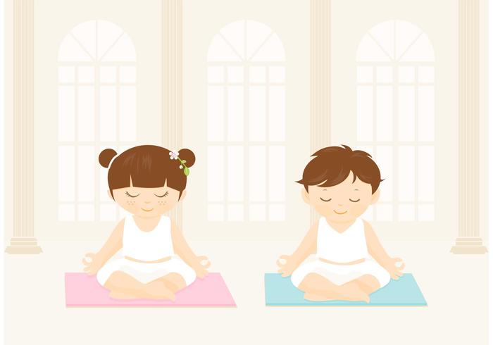 Free Children Practices Yoga Vector 700x490 Free Children Practices Yoga Vector