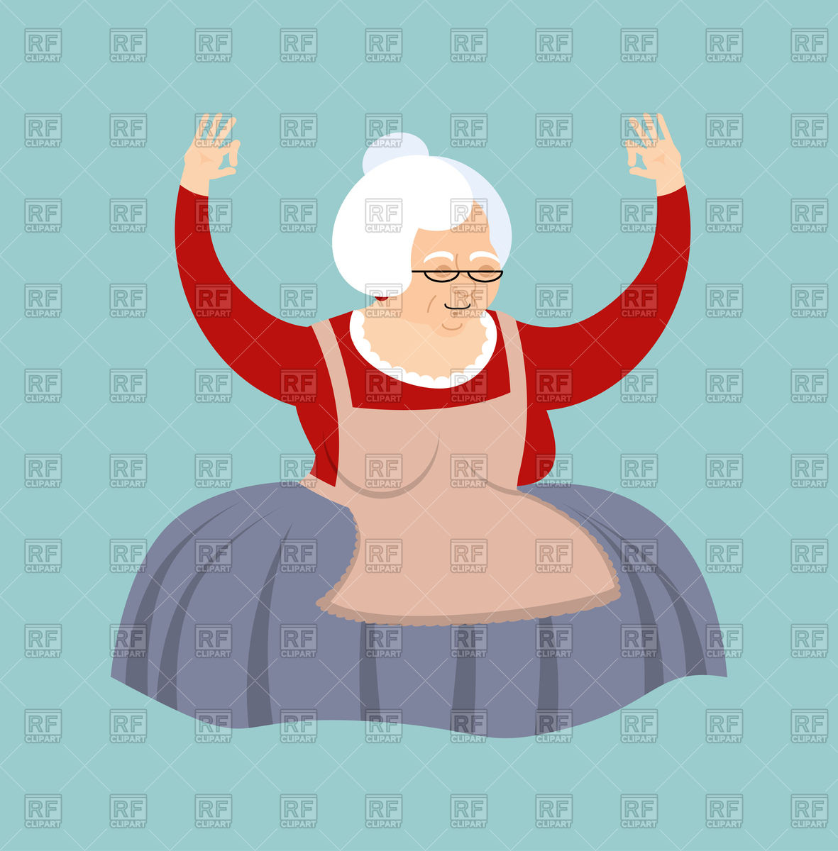 Grandmother Yoga Vector Image Of People Popaukropa 1181x1200 Grandmother Yoga Vector Image Of People Popaukropa