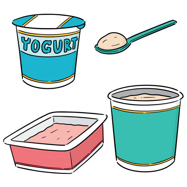 626x626 Vector Of Yogurt Vector Premium Download