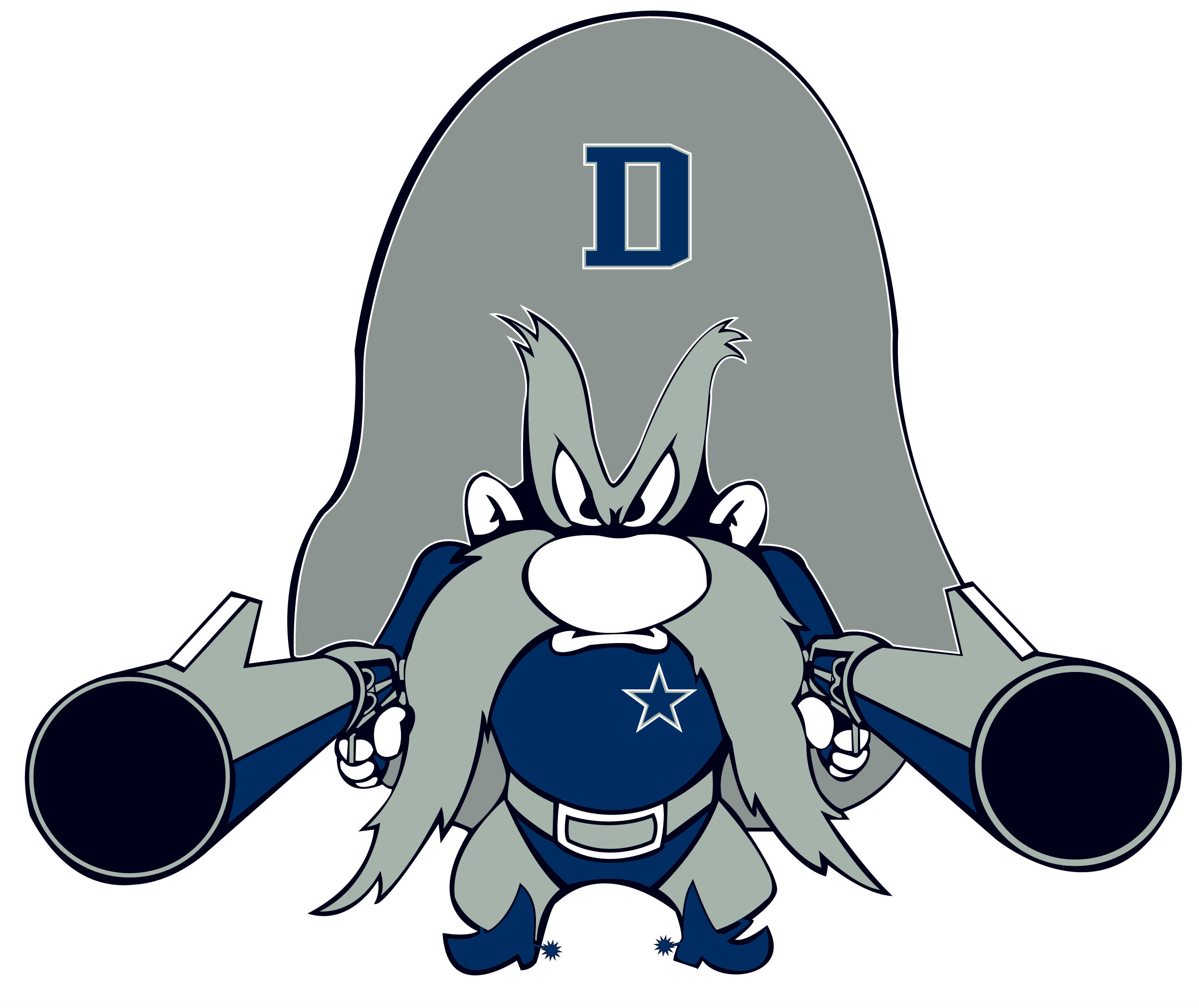 2689x2262 Yosemite Sam Looney Tunes Dallas Cowboys Nfl Football Fg Wallpaper