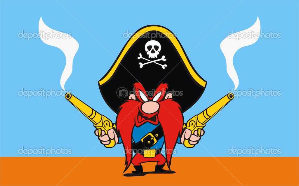 1024x640 Yosemite Sam Pirate Vector Graphics, Clip Art, Vector Images