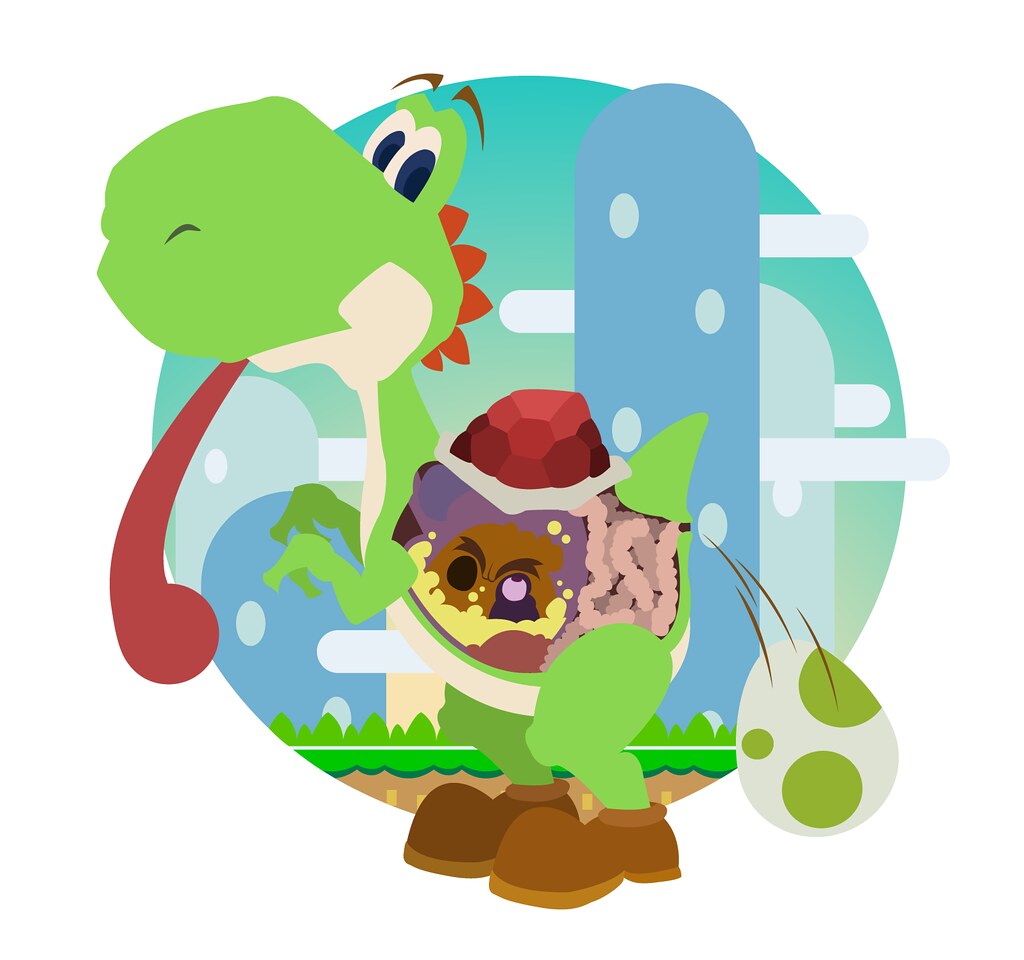 1024x960 Yoshi My Second Work In Vector