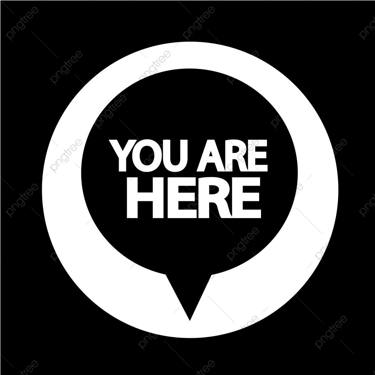 1200x1200 You Are Here Icon, Here, You, Sign Png And Vector With Transparent