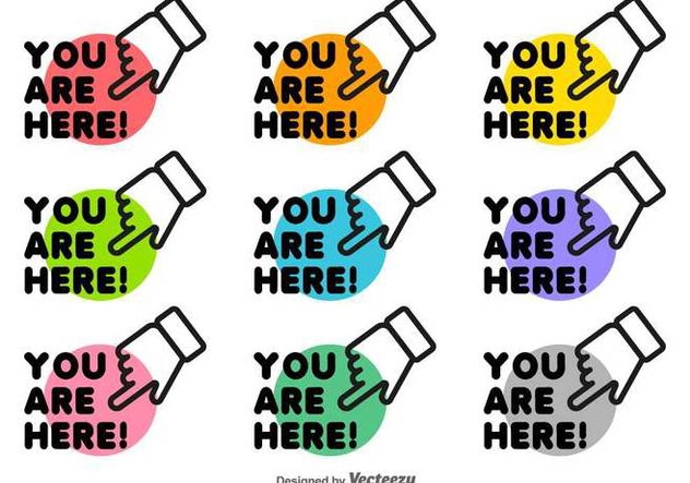 632x443 You Are Here Icon Set Vector Free Vector Download Cannypic