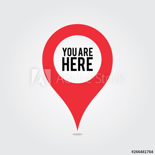 500x500 You Are Here Location Pointer Pin