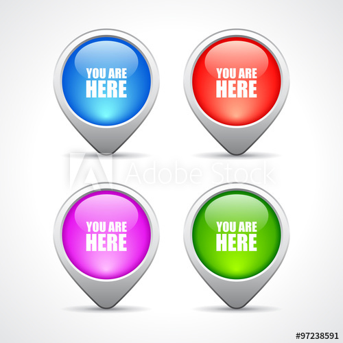 500x500 You Are Here Map Marker