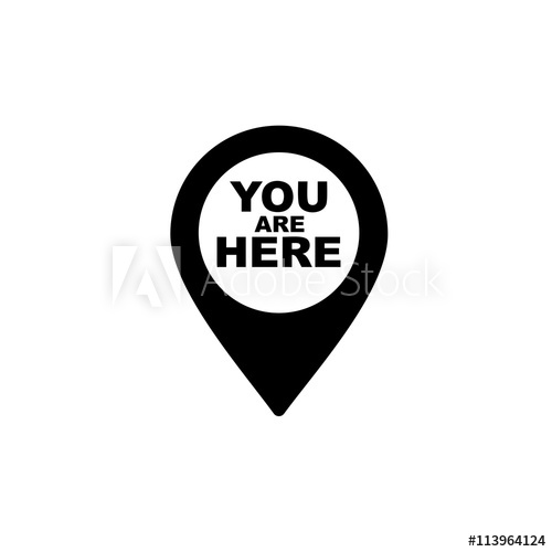 500x500 You Are Here Simple Icon