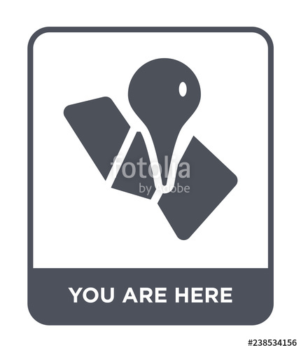 430x500 You Are Here Icon Vector Stock Image And Royalty Free Vector