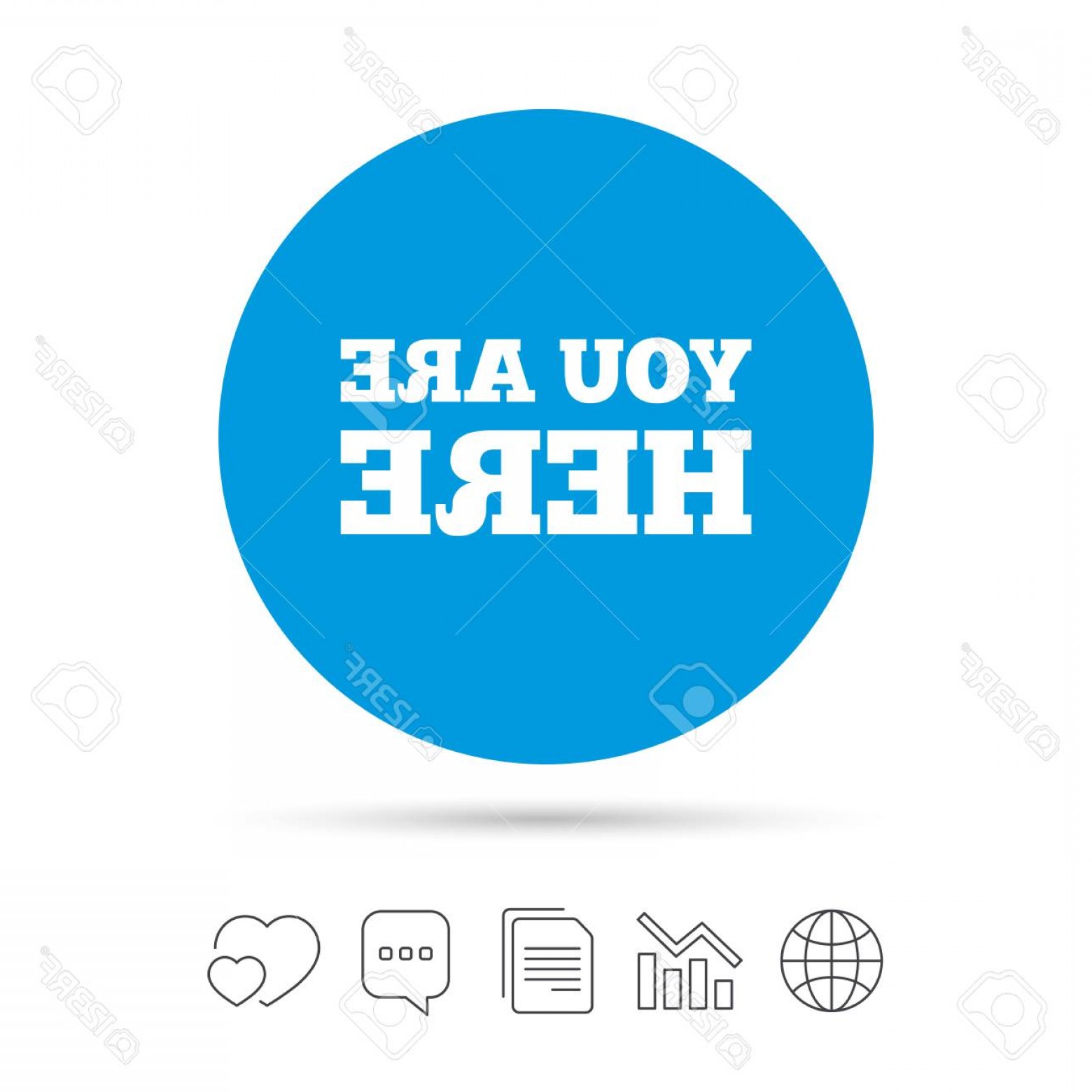1560x1560 Photostock Vector You Are Here Sign Icon Info Text Symbol For Your