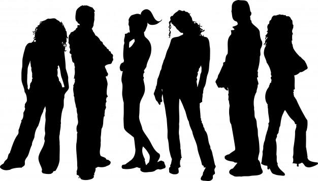 Silhouettes Of Young People Vector Free Download 626x358 Silhouettes Of Young People Vector Free Download