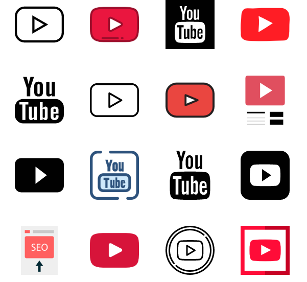 youtube vector icon