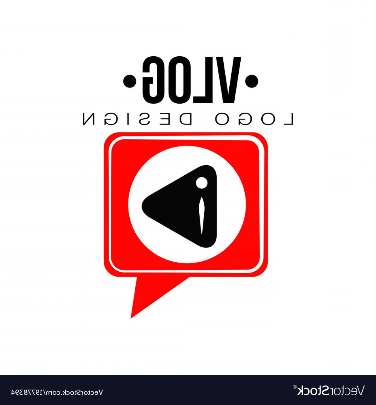 1200x1294 Flat Emblem With Black Play Button In Red Vector Hoodamathrun