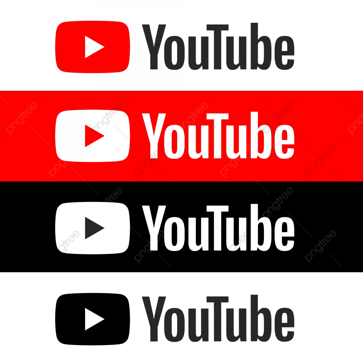 1200x1200 Youtube Logo Negative, Play, Redes Sociales, Marketing Png