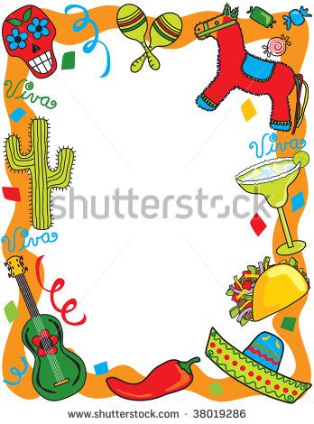 348x470 Mexican Border Clip Art Mexican Fiesta Frame, Great