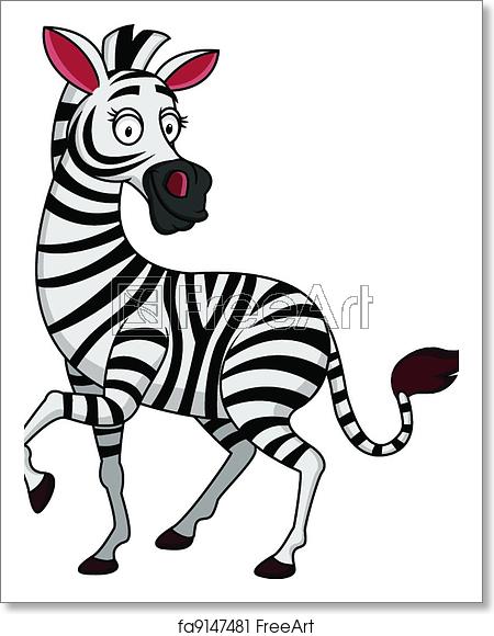 sad zebra cartoon