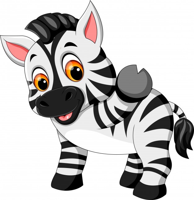 626x644 Illustration Of Cute Zebra Cartoon Vector Premium Download