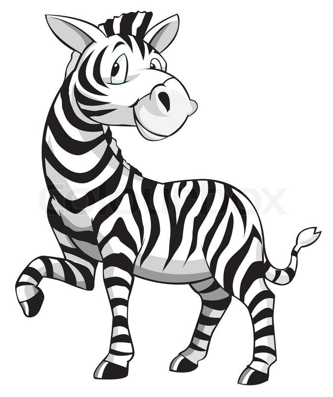 671x800 Zebra Cartoon Vector Colourbox Craft