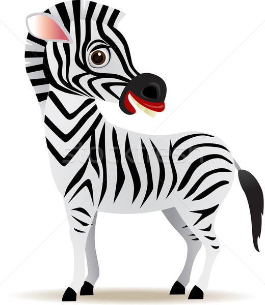 520x600 Zebra Cartoon Vector Illustration Surya Zaidan