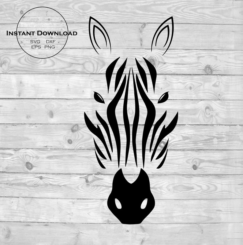 794x802 Zebra Zebra Head Zebra Silhouette Zebra Head Etsy