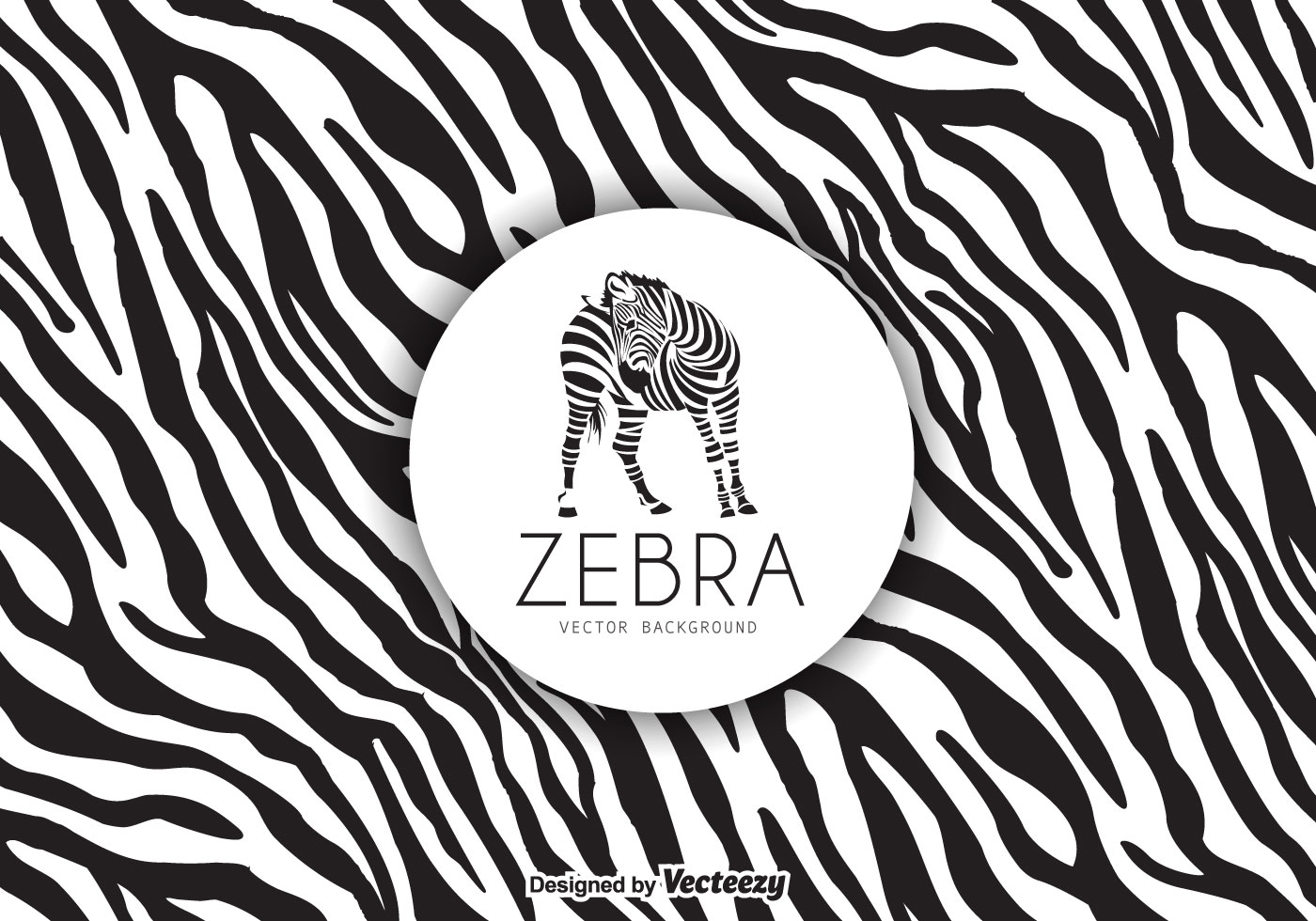 1400x980 Zebra Pattern Free Vector Art