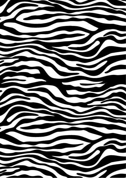 442x625 Zebra Print Simple As Black White Stripes In Animal