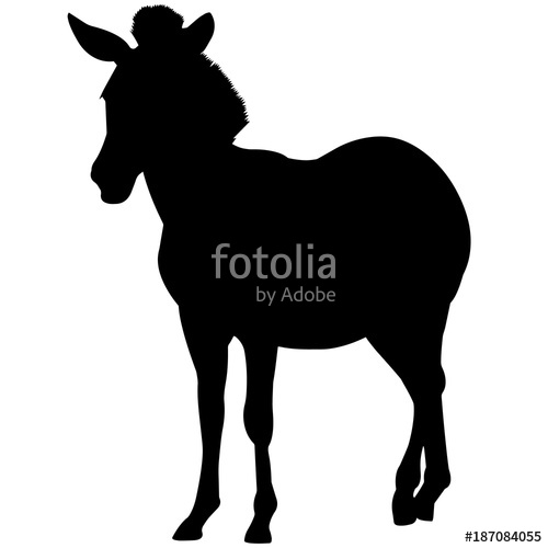 500x500 Zebra Silhouette Vector Graphics Stock Image And Royalty Free