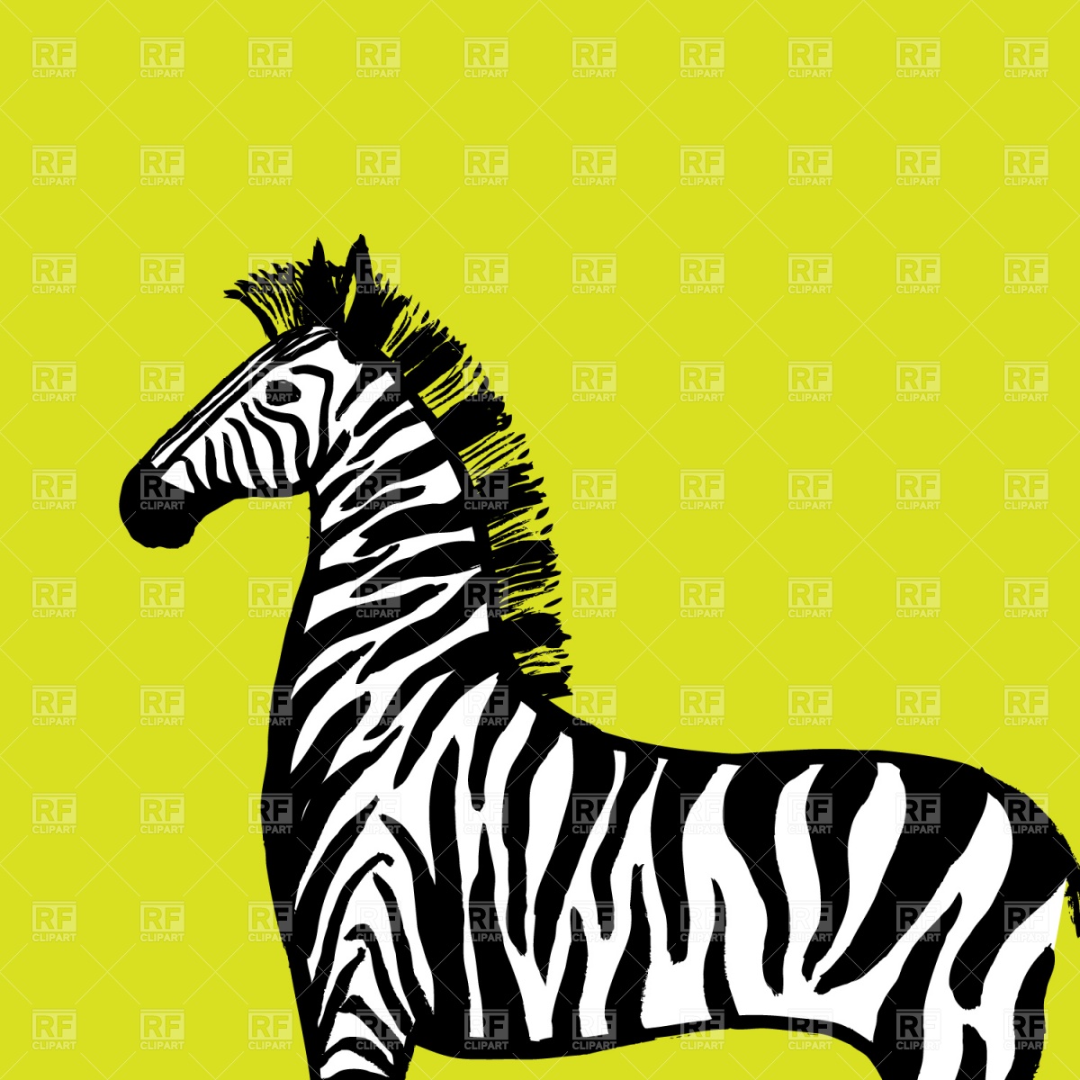1200x1200 Zebra Vector Image Of Plants And Animals Piekno
