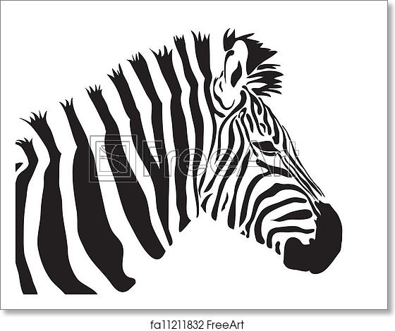 Zebra Silhouette Vector at Vectorified.com | Collection of Zebra ...